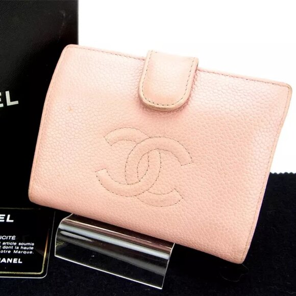authenticity guaranteed Chanel Wallet Purse Coin purse COCO Pink Woman - Picture 1 of 5
